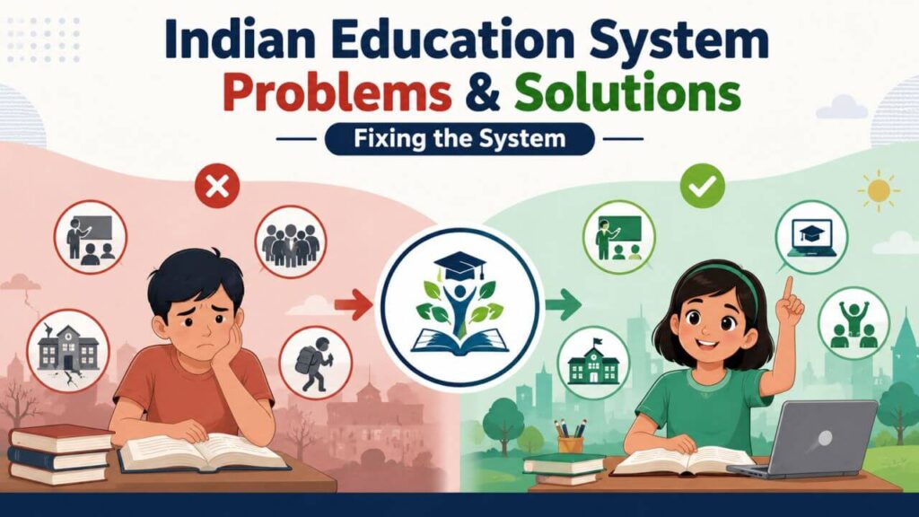 Indian Education System Problems & Solutions Fixing the System